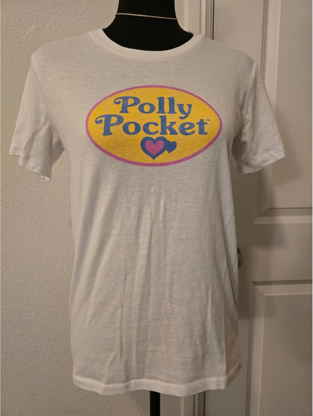 Polly Pocket White Graphic T-Shirt Size Small
